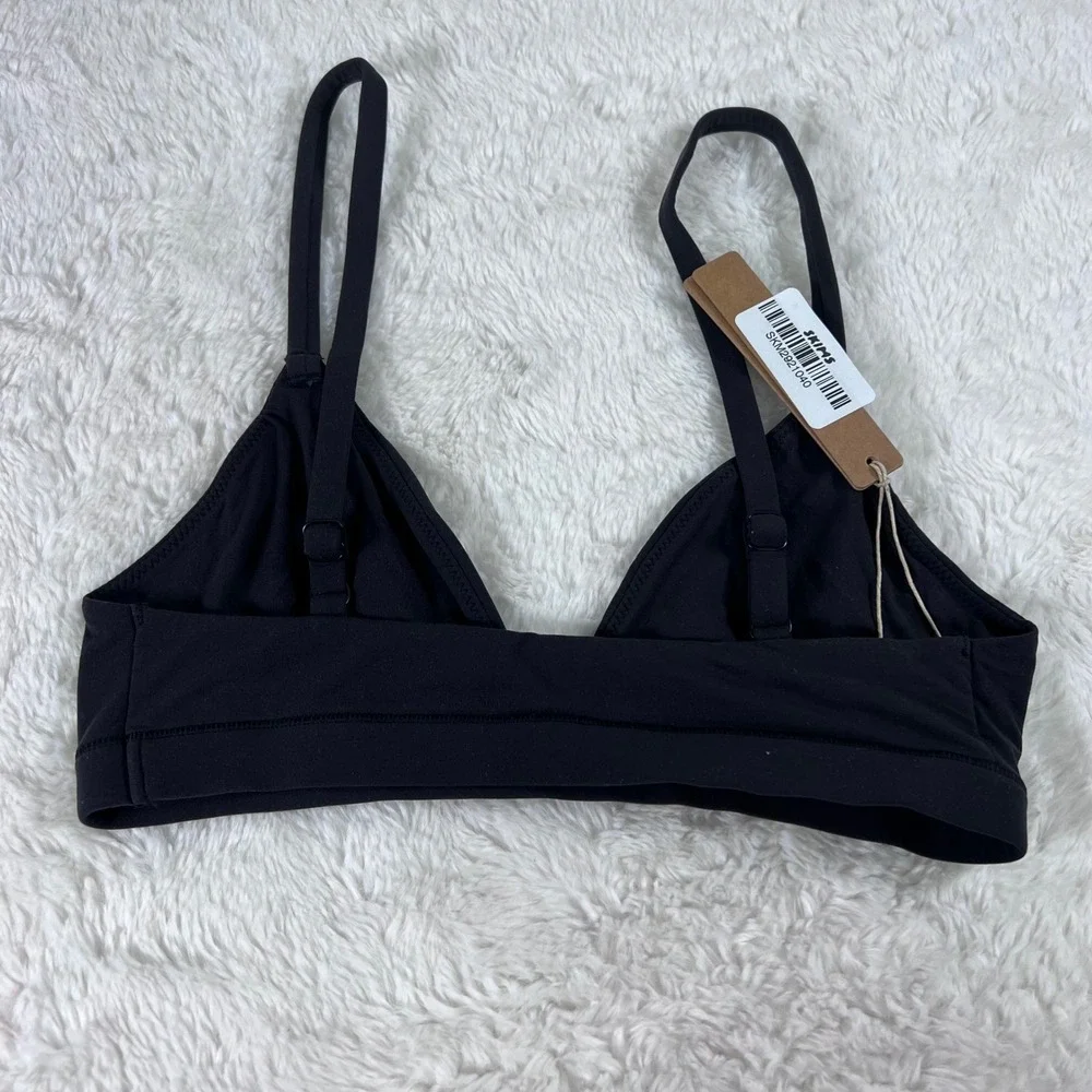 SKIMS Womens Fits Everybody Triangle Bralette Onyx Black BR-TRI-9200 Size XS NWT - Picture 5 of 10